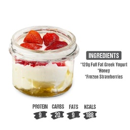 Greek yogurt Frozen Strawberries
