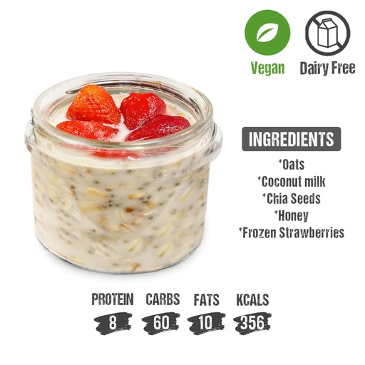 [95958] Overnight Oat meal Frozen Strawberries